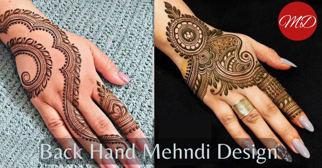 Back Hand Mehndi Design 2024