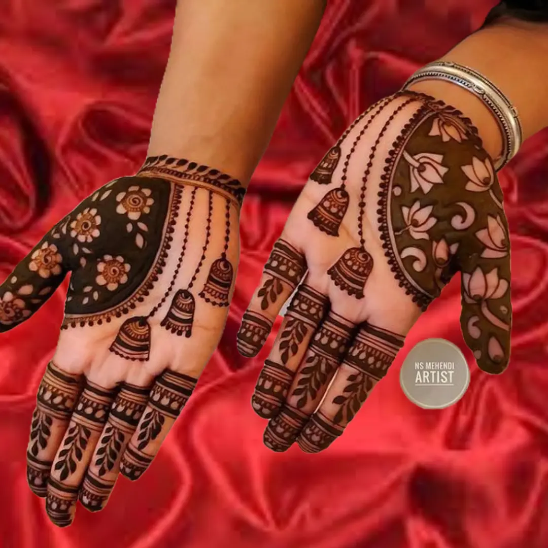 Bridal Mehndi Design With Dulha Dulhan