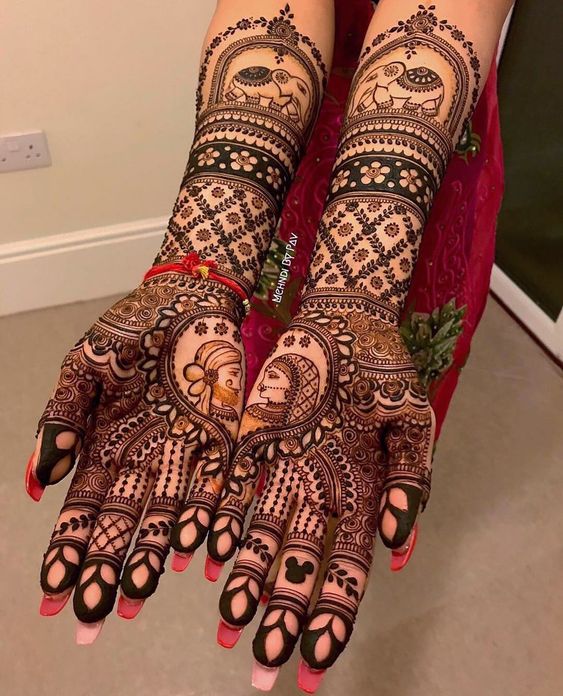 Dulha Dulhan Design Mehndi