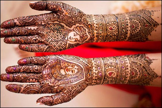 Dulha Dulhan Mehndi Design Image