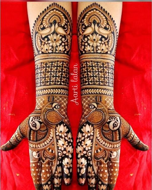 Dulha Mehndi Easy Design