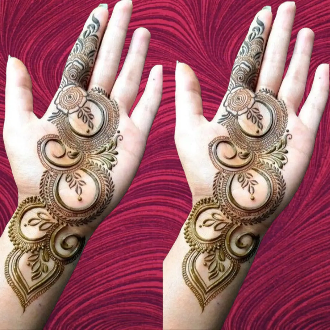 Simple Flower Mehndi Designs For Front Hands