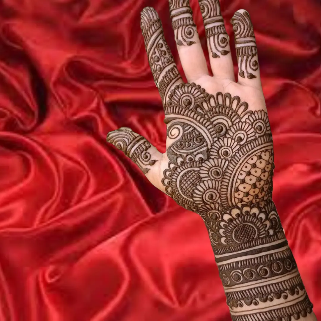 Mehndi Design Simple And Beautiful Front Hand
