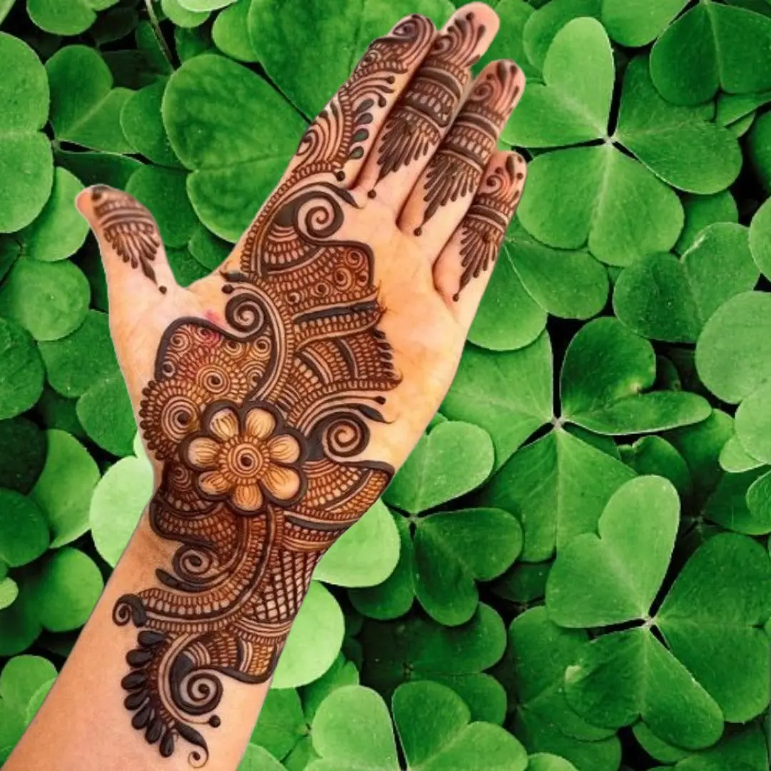 Mehndi Designs For Front Hand Easy