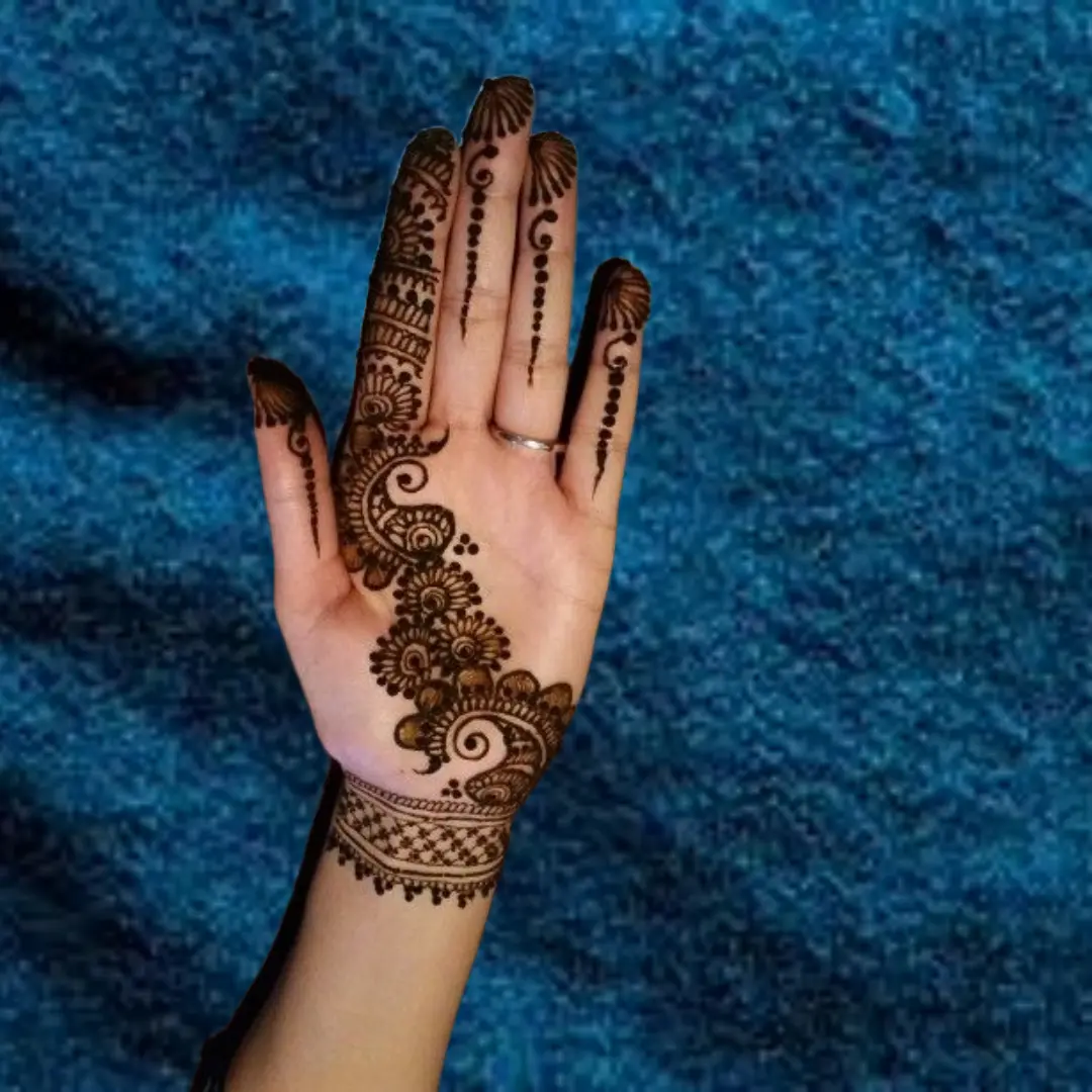 Mehndi Design Front Hand Simple And Easy