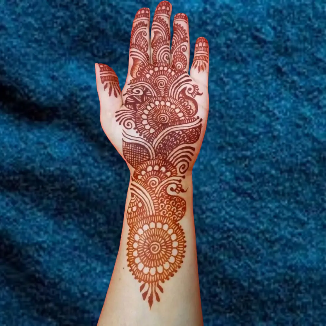 Easy And Simple Mehndi Design For Front Hand