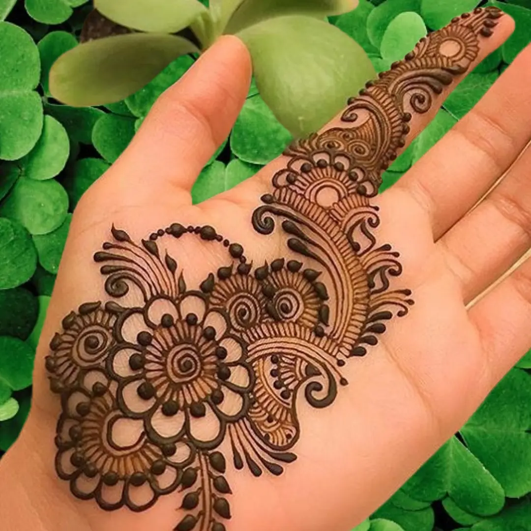 Front Mehndi Design Easy And beautiful