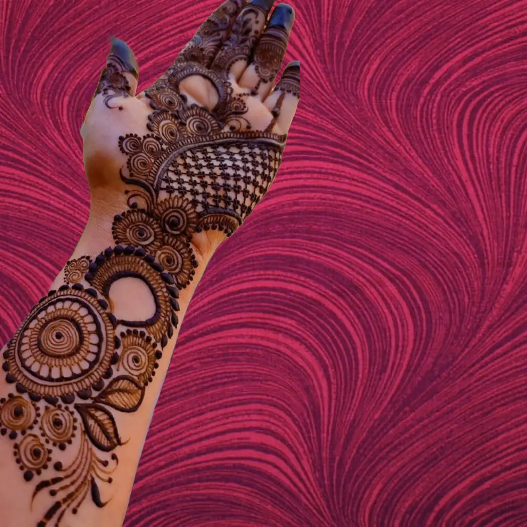 Dulhan Mehndi Front Hand Design