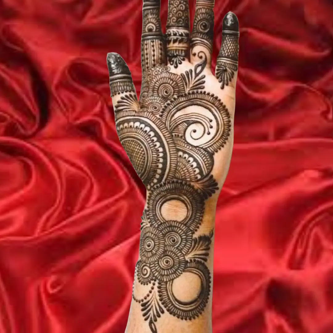 Beautiful Dulhan Mehndi Designs Front Hand