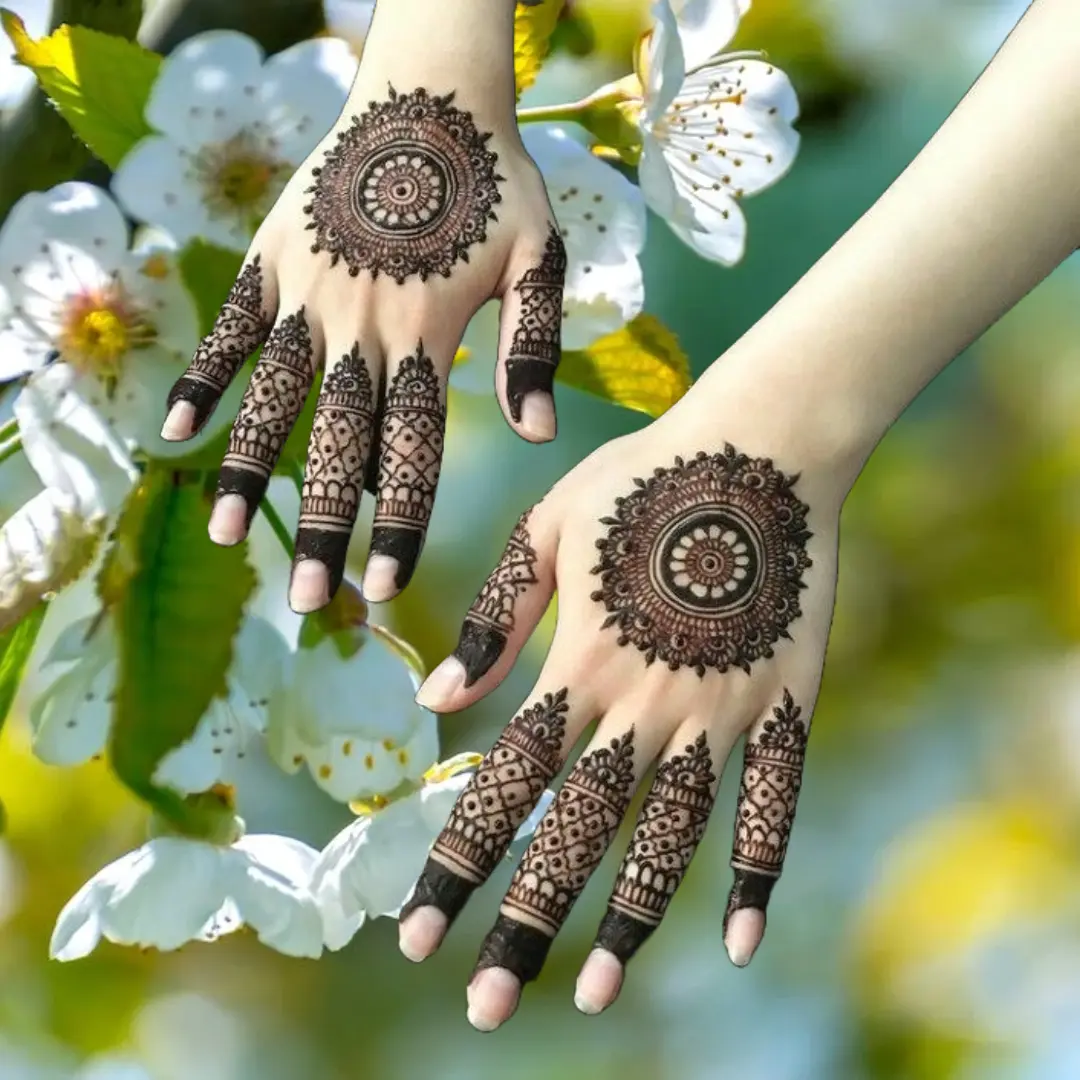 Flower Mehndi Designs For Hands