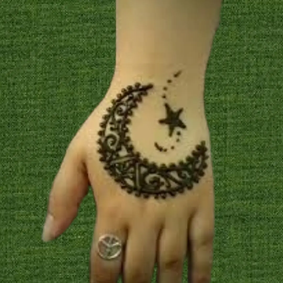Mehndi Design Arabic Front Hand