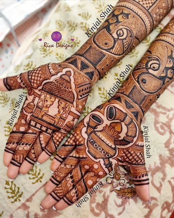 Mehndi Design Dulhan And Dulha