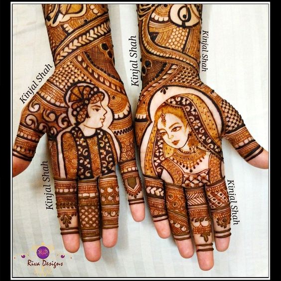 Mehndi Design Dulhan Aur Dulha Ka Simple