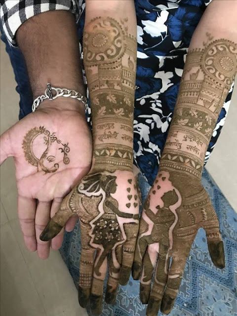 Mehndi Design For Dulha Hand