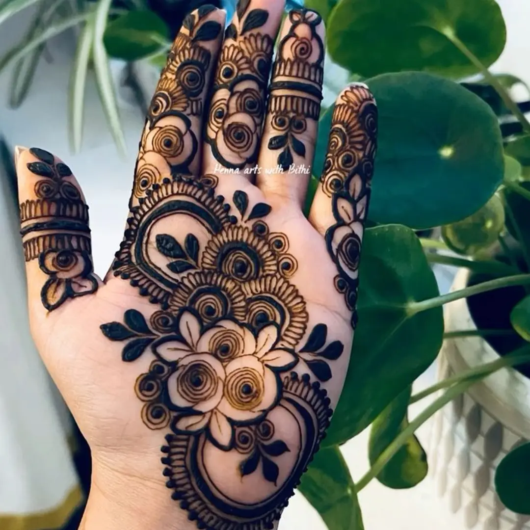 Ramadan Front hand Mehndi Design 