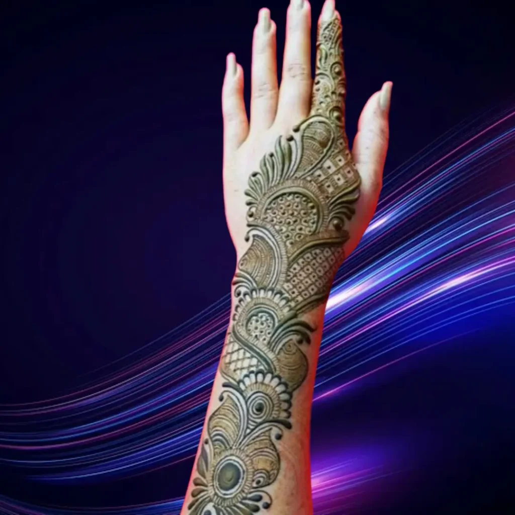 Stylish Full Hand Mehndi Design 2024