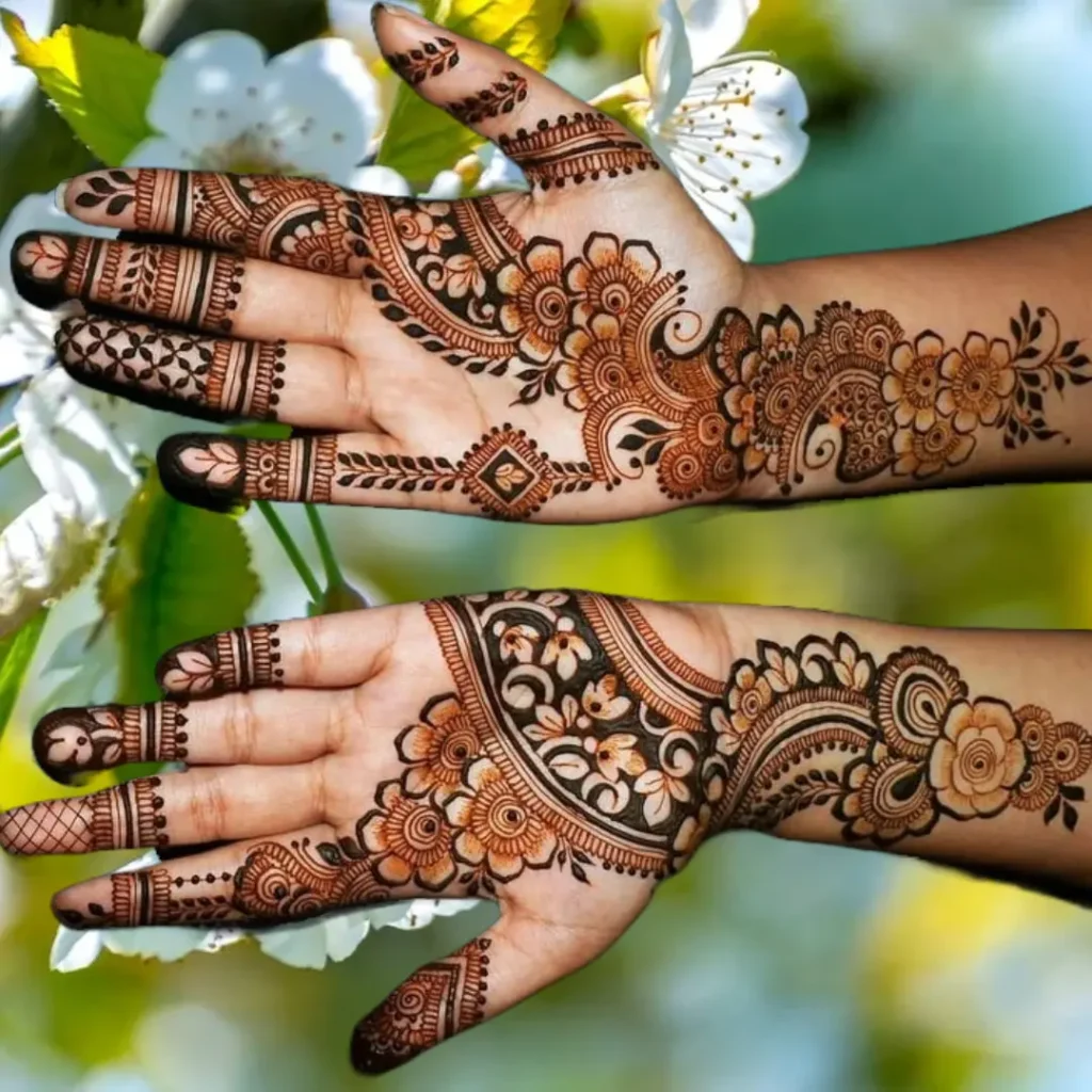 Stylish Mehndi Design for Full-Hand 