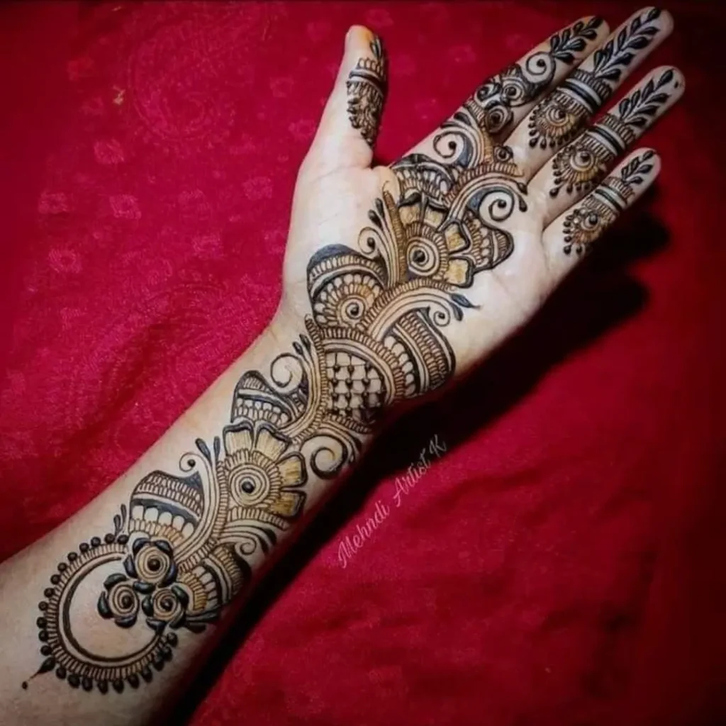 Stylish Trendy Full Hand Mehndi Design 