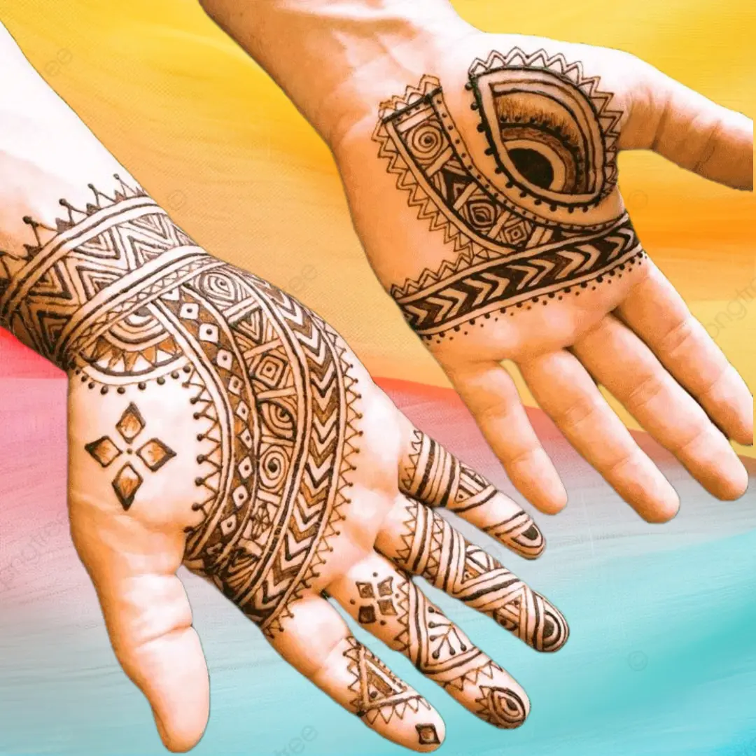 Front Hand Mehndi for Both hands